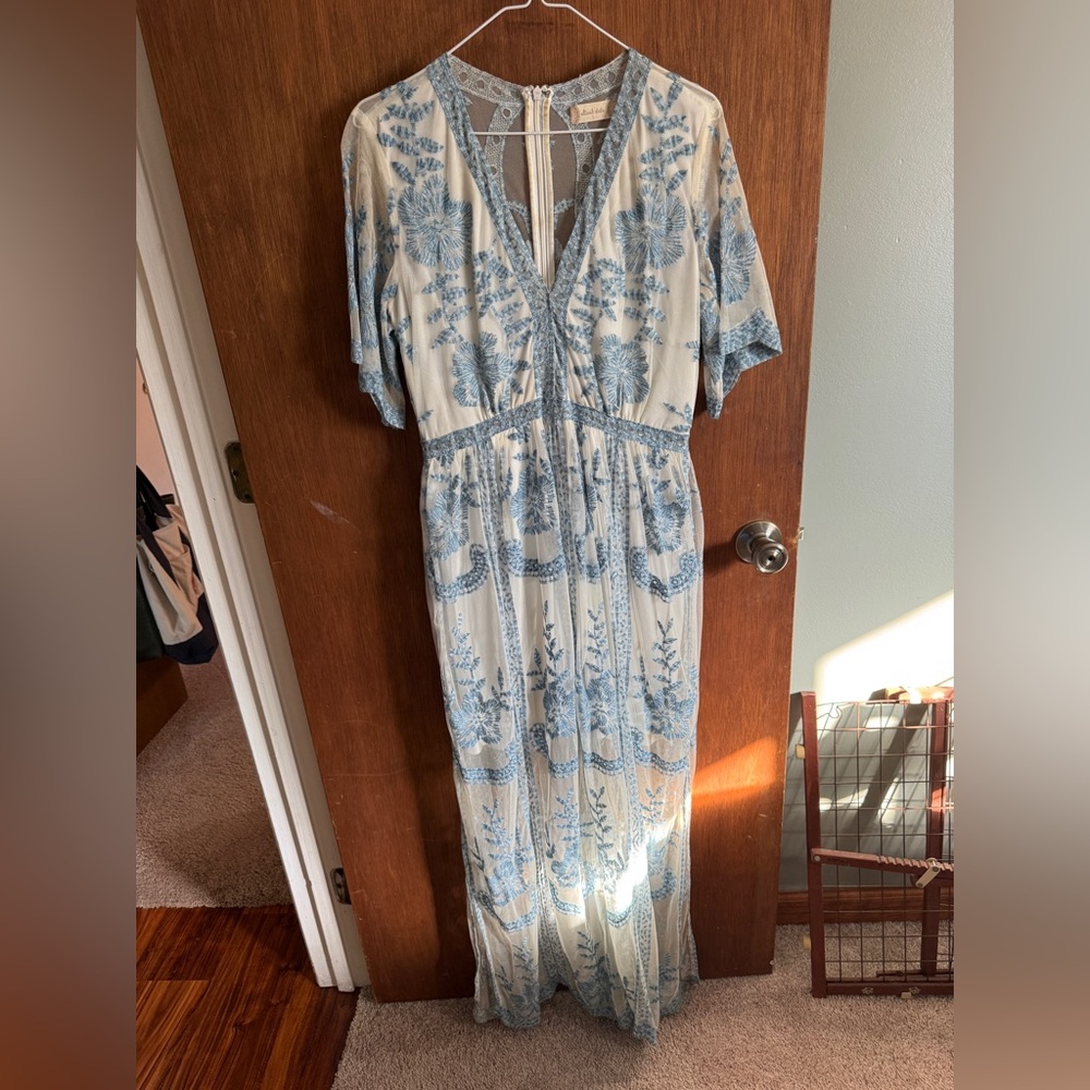 Altar'd State Blue Floral Dress
